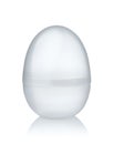 Empty transparent plastic egg container Royalty Free Stock Photo