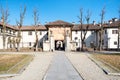 front view of entrance to Certosa di Pavia Royalty Free Stock Photo