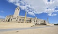 Front view of Estadi Olimpic Lluis Companys in Barcelona Royalty Free Stock Photo