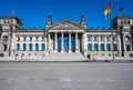 Front view of the famous german Reichstag