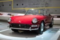 Front view of Ferrari 275 GTS red convertible sports car in Museum Enzo Ferrari Modena Royalty Free Stock Photo