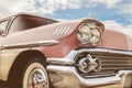 Front view of a fifties American car Royalty Free Stock Photo