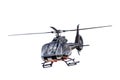 Front view helicopter isolated