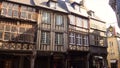 Front view of french colombage houses
