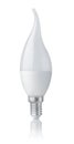 Front view of frosted LED candle light bulb Royalty Free Stock Photo