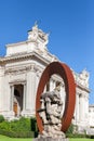 Front view of Galleria Nazionale d` Arte Moderna in Rome