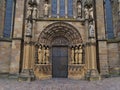Front view of gate of High Cathedral of Saint Peter in Trier, Rhineland-Palatinate, Germany. Royalty Free Stock Photo