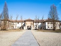 front view of gateway to Certosa di Pavia Royalty Free Stock Photo