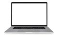 Silver laptop computer mock-up Royalty Free Stock Photo
