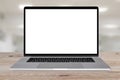 Silver laptop computer mock-up Royalty Free Stock Photo