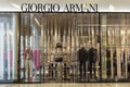Front view of Giorgio Armani store in Siam Paragon Mall, Bangkok, Thailand