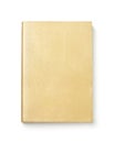 Front view of golden blank book cover Royalty Free Stock Photo