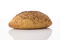 Front View of Golden Brown Sourdough Bread on White Background Shot in Studio