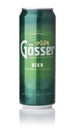 Front view of GÃÂ¶sser lager beer can Royalty Free Stock Photo