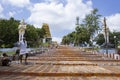 Lord Venkateswara temple with steps Royalty Free Stock Photo