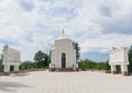 Kazakhstan, Qostanai - June 23, 2022. Front view of the Ibrai Altynsarin Mausoleum