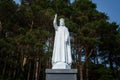 Front view of iconic Christ the King statue at Glen of Aherlow, County Tipperary, Ireland.