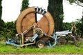 Front view of an irrigation machine Royalty Free Stock Photo