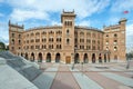 Front view of the Las Ventas bullring in Madrid one day with a blue sky Royalty Free Stock Photo