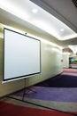 Front view of lecture room with empty Royalty Free Stock Photo