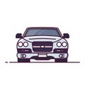 Front view of luxury car Royalty Free Stock Photo