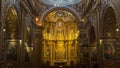 Front view of the main altar of the Church of the Society of Jesus, known colloquially as la Compania, is a Jesuit church