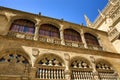 The front view of the main entrance of the cathedral of Granada, Spain