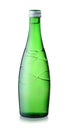 Glass bottle of mineral water Royalty Free Stock Photo