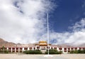 Front view of the Monastery at Druk White Lotus school campus Leh Royalty Free Stock Photo