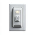 Front view of motion sensor light switch showing operating indicator light Royalty Free Stock Photo