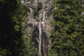 Front view of a mountain in Yosemite National Park Royalty Free Stock Photo