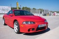 red second generation Mitsubishi Eclipse Royalty Free Stock Photo