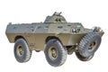 Front view of old armored military vehicle Royalty Free Stock Photo