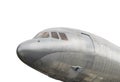 Front view of old commercial airplane Royalty Free Stock Photo