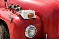 Front view of an old fire truck Royalty Free Stock Photo