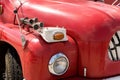 Front view of an old fire truck Royalty Free Stock Photo