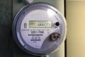 Front View of Outdoor Electric Meter Panel Royalty Free Stock Photo