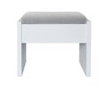 Front view of padded soft stool Royalty Free Stock Photo