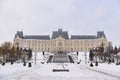 Front view of Palace of Culture in Iasi city