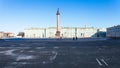 front view of Palace Square with Winter Palace in spring Royalty Free Stock Photo