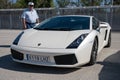 pearl white Lamborghini Gallardo Italian supercar