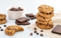 front view pile cookies. High quality beautiful photo concept