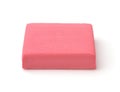 Front view of pink kneaded art eraser Royalty Free Stock Photo