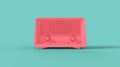 Old style tune vintage radio 3d