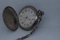 Front view of a pocketwatch on a white background