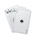 Poker royal flush spades Royalty Free Stock Photo