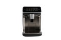 Front view of a premium automatic coffee machine with digital touch panel. Royalty Free Stock Photo