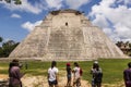 Front view of the pyramid The fortune teller, in which tourists stop to contemplate its majesty Royalty Free Stock Photo