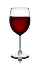 Front view of red wine glass Royalty Free Stock Photo
