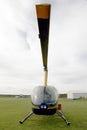 Front view of Robinson helicopter. Royalty Free Stock Photo